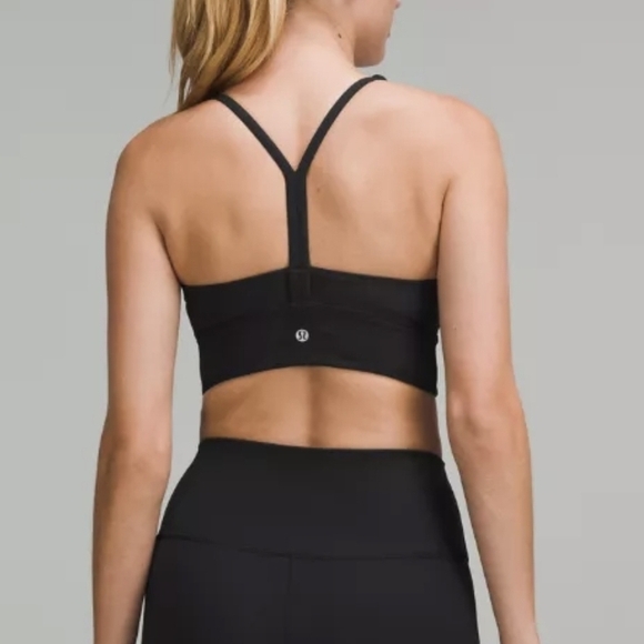 lululemon athletica Other - Lululemon 8 High Neck Long Line Train Bra Ribbed Gray NWT